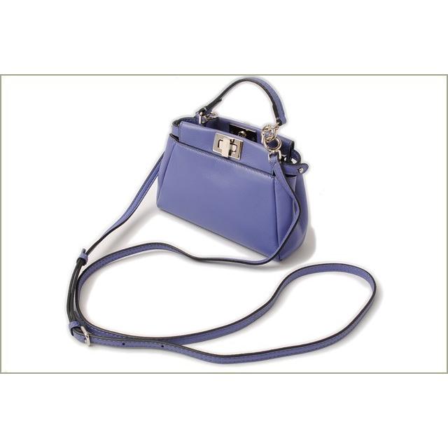 フェンディ マイクロ ピーカブー ショルダーバッグ/アクセサリーポーチ FENDI MICRO PEEKABOO PURPLE/パープル