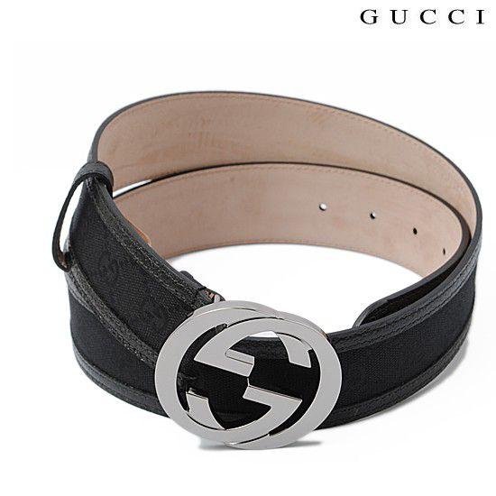 GUCCI グッチ アパレル メンズベルト インターロッキングG GG/ブラック  