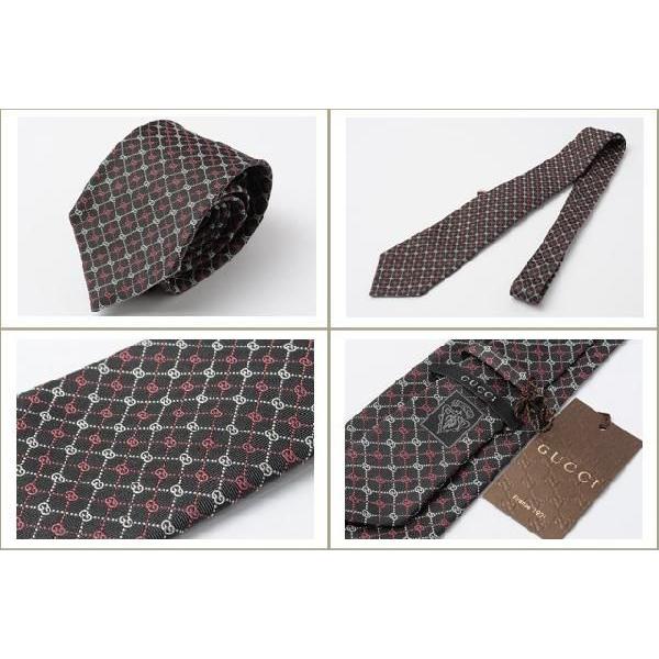 GUCCI（グッチ） ネクタイ メンズ シルク100％ 剣先8.0cm GG柄