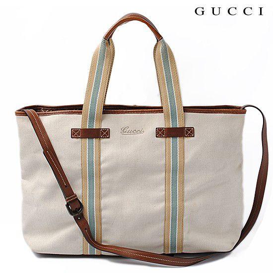 GUCCI グッチ トートバッグ ストラップ付 キャンバス オフホワイト GUCCI グッチ トートバッグ ストラップ付 キャンバス オフホワイト