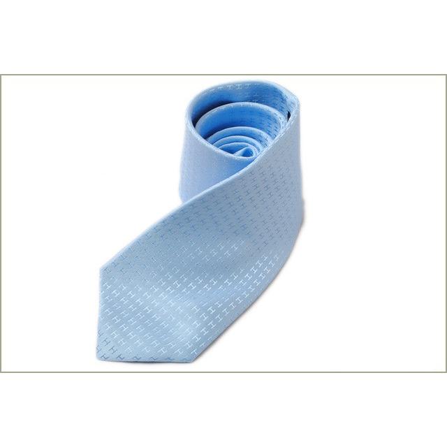 HERMES（エルメス） ネクタイ HERMES 030189T BLUE/ブルー系 Hロゴ