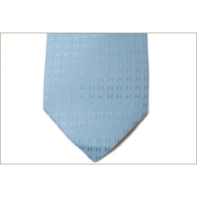 HERMES（エルメス） ネクタイ HERMES 030189T BLUE/ブルー系 Hロゴ