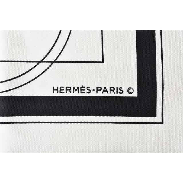 エルメス スカーフ HERMES スカーフ カレ90 シルクツイル 馬車/ロゴ 