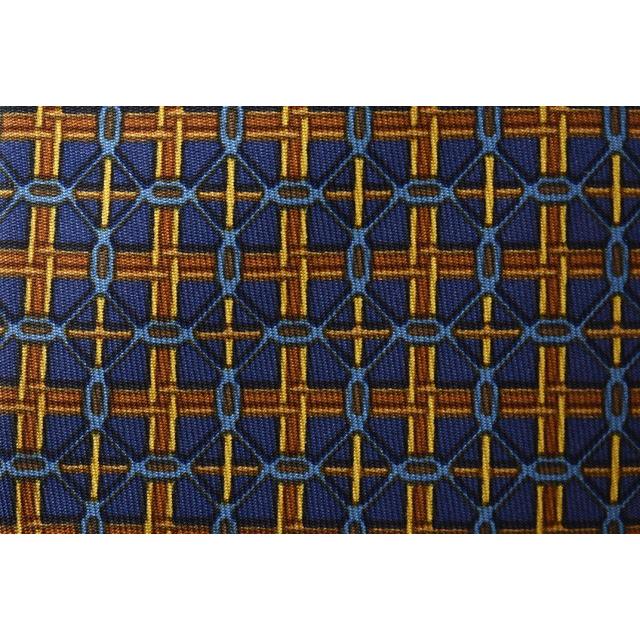 HERMES（エルメス） ネクタイ シルク100% ネイビー/イエロー爆買