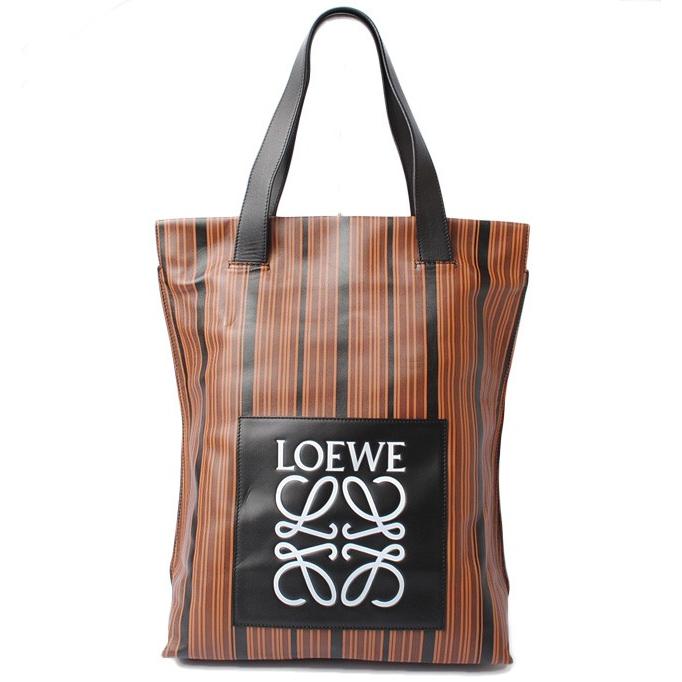 LOEWE ロエベ トートバッグ/ショッパー 261407 ストライプ ブラウン 