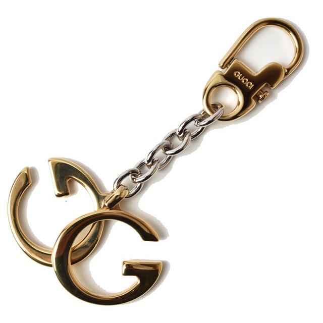 グッチ キーリング/キーホルダー GUCCI インターロッキングG ゴールド