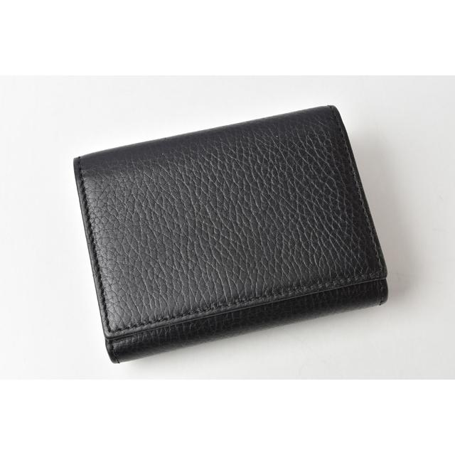 グッチ ミニ財布/三つ折り GUCCI 折財布 474746 PETITE MARMONT/プチマーモント ブラック【中古】 GUCCI（グッチ） ミニ財布/三つ折り 折財布 474746 PETITE MARMONT