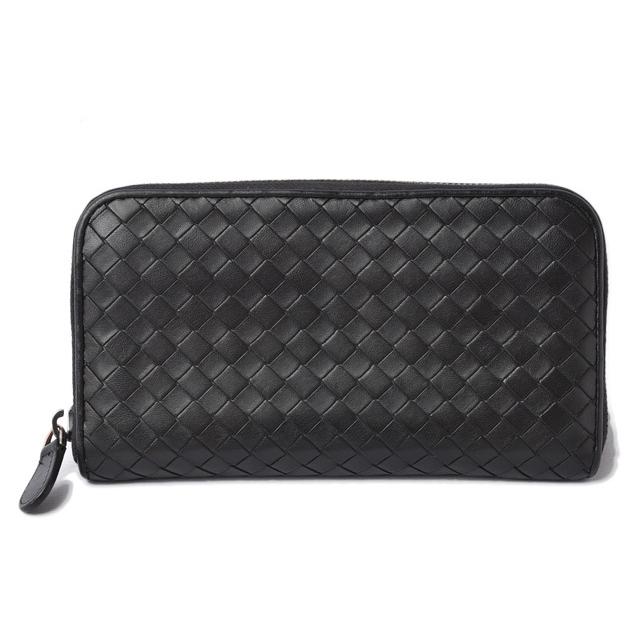 ボッテガ ヴェネタ 財布 BOTTEGA VENETA 長財布/ラウンドファスナー式 114076 ブラック｜brand-pit