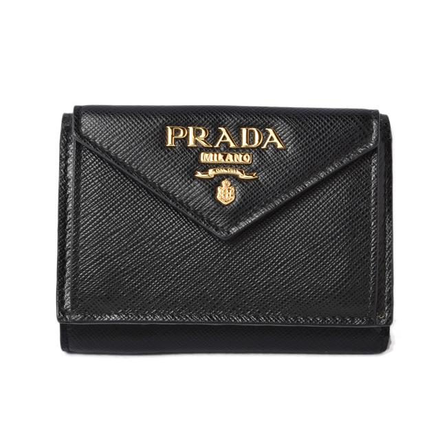 PRADA（プラダ） ミニ財布 折財布 1MH021SAFFIANO/サフィアノ NERO