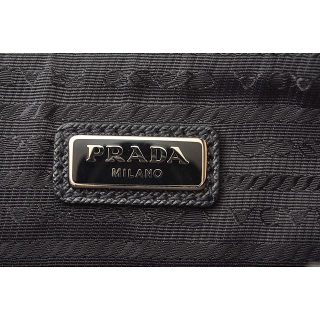 プラダ クラッチバッグ/トラベルポーチ メンズ PRADA SAFFIANO PATCH/パッチワーク ブラック/アズーロ爆買_6
