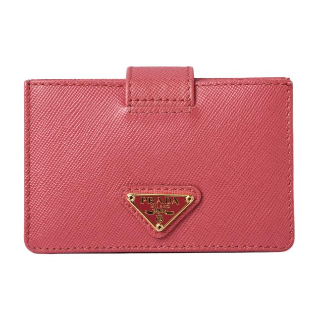 プラダ カードケース/名刺入れ PRADA 1M1211 SAFFIANO　METAL/型押しレザー PEONIA/ペオニア  :m2208-19-p:Import shop P.I.T. - 通販 - Yahoo!ショッピング