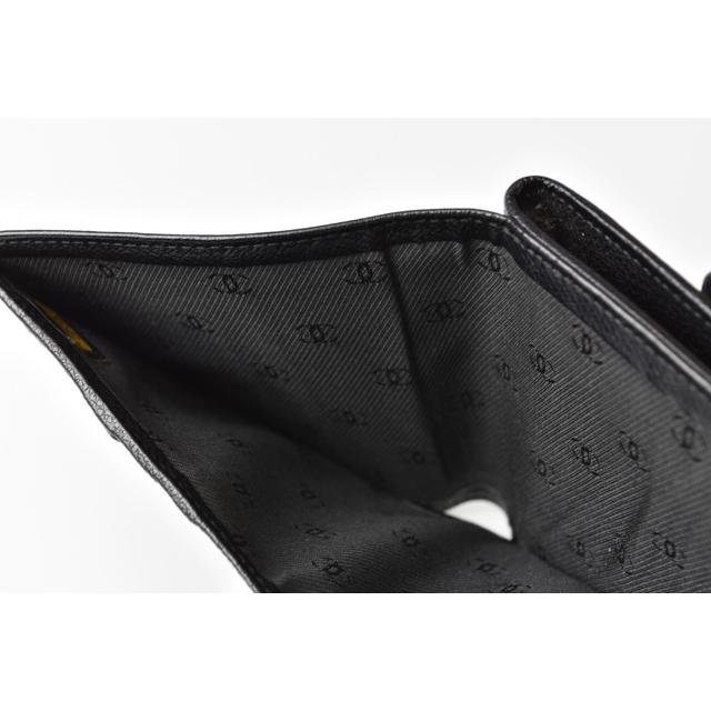 シャネル 財布 CHANEL 二つ折/折財布 A20902 ダブルホック ココマーク ブラック爆買の画像