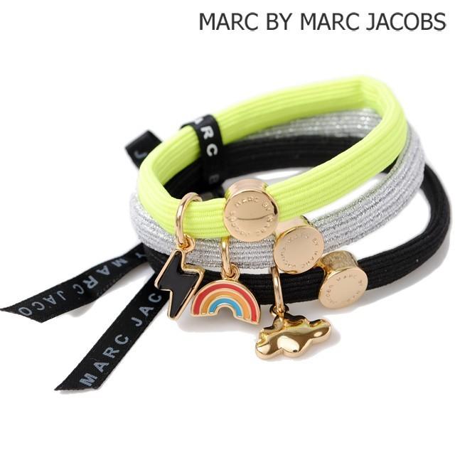 マークバイマークジェイコブス MARC BY MARC JACOBS 3連バングル/ヘアゴム ポニー　アクセサリー SAFETY YELLOW MULTI　M0004116｜brand-pit