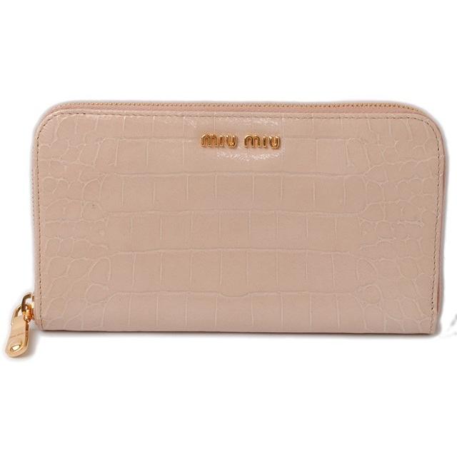 送料無料 ミュウミュウ 財布 Miumiu 長財布 クロコ調 ラウンドファスナー式 Opale ベージュピンク 5m0506 アウトレット Miu 16 074 Import Shop P I T 通販 Yahoo ショッピング お1人様1点限り Www Ladislexia Net