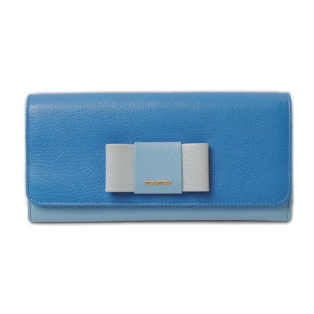 miu ミュウミュウ 財布 miumiu パスケース付 5MH109 MADRAS/マドラス 
