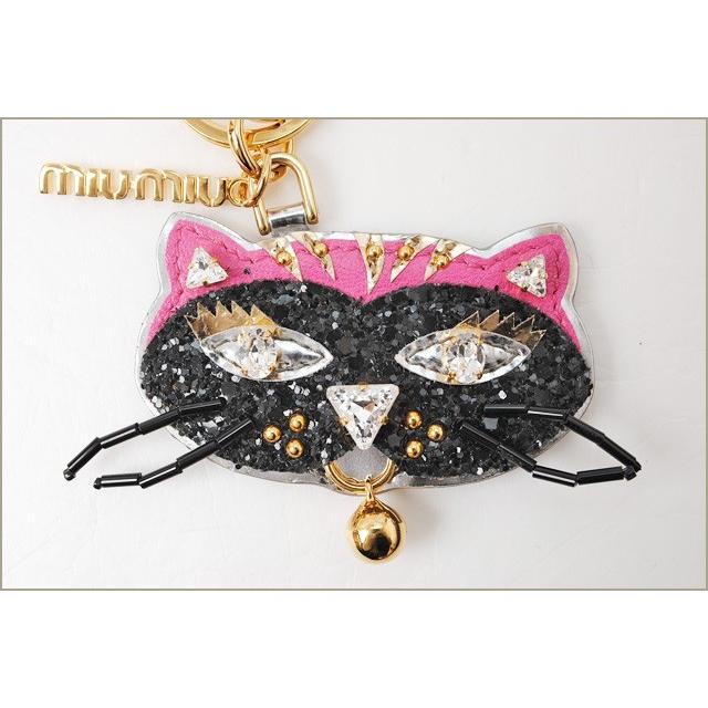miu ミュウミュウ キーリング/キーホルダー miumiu ネコ