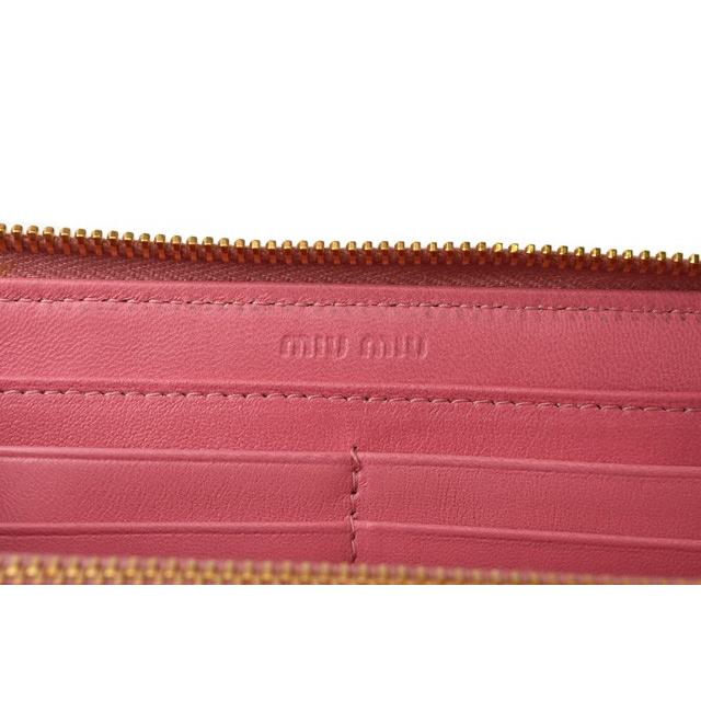 miu ミュウミュウ 財布 miumiu 長財布 5M1183 L字ファスナー付