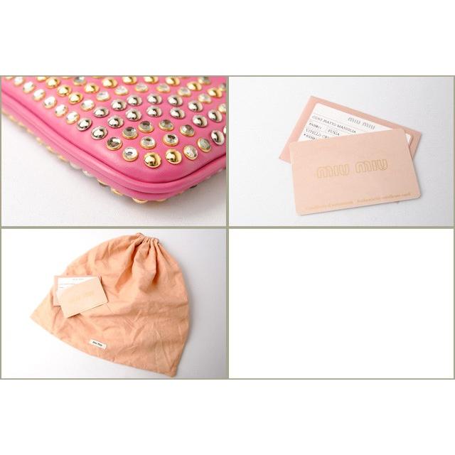 Miu Miu ピンク クラッチバッグ 楽天市場】MIU MIU ミュウミュウクリスタル RP0169クラッチ