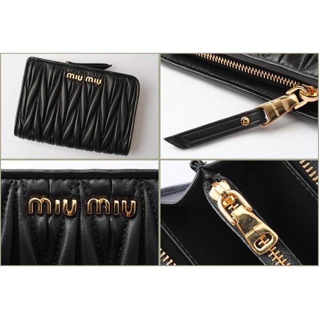 ミュウミュウ ミニウォレットケース 5ML013 MATELASSE miu miu（ミュウミュウ） 財布/ミニウォレット 折財布 5ML013