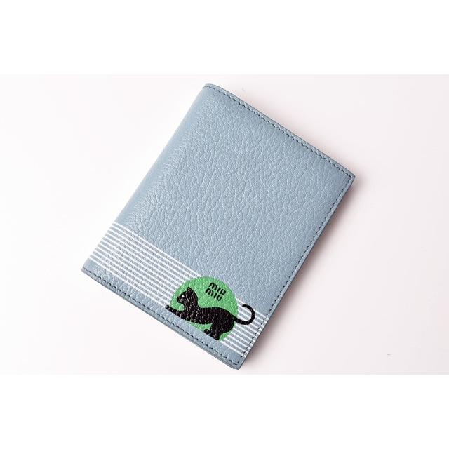 miu miu（ミュウミュウ） ミニ財布 二つ折り 財布 キャット 5MV204