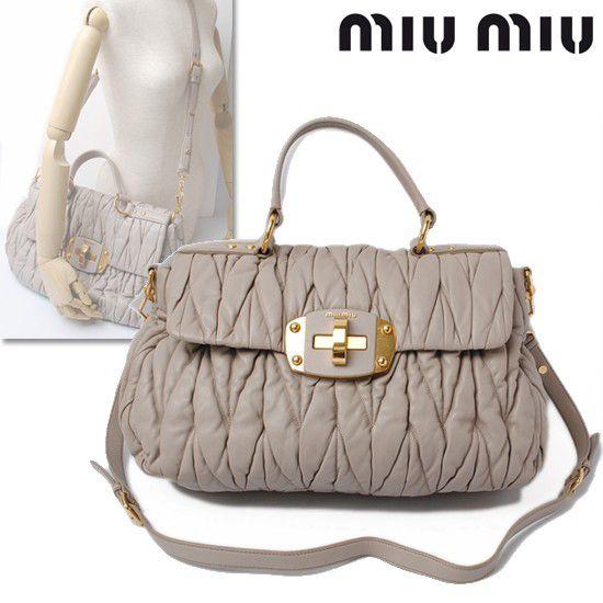 miu ミュウミュウ 2way ショルダーバッグ/ハンドバッグ マテラッセ 