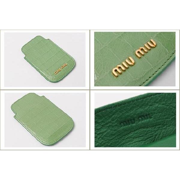 miu miu（ミュウミュウ） iPhone ケース アイフォンケース クロコ調