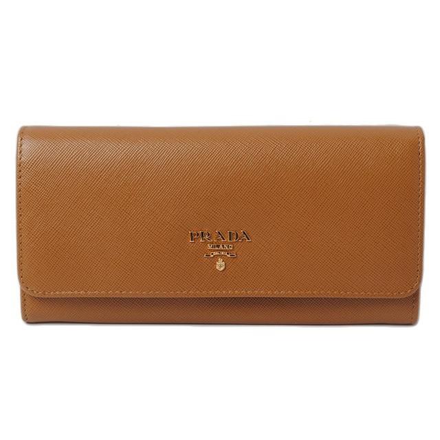 プラダ 財布 PRADA 長財布　1M1132 SAFFIANO METAL/サフィアノ　CARAMEL/キャラメル アウトレット :  p-16-024 : Import shop P.I.T. - 通販 - Yahoo!ショッピング