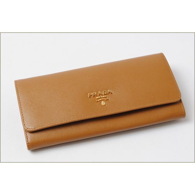 プラダ 財布 PRADA 長財布 1M1132 SAFFIANO METAL/サフィアノ CARAMEL