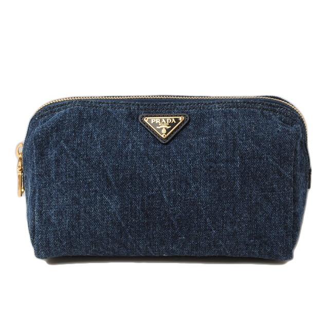 PRADA プラダ コスメポーチ/コスメバッグ PRADA 1N0693 DENIM/デニム 