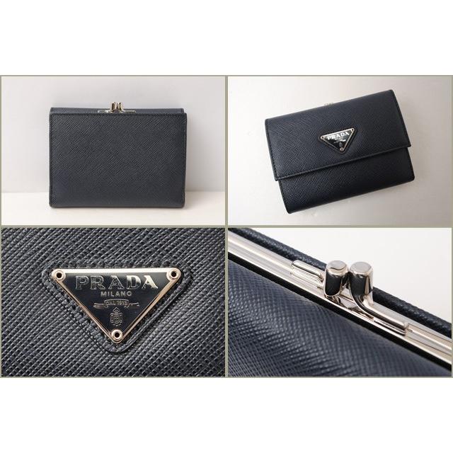 PRADA プラダ 財布 がま口財布 1ME392 SAFFIANO TRIANG PRADA プラダ 財布 がま口財布 1ME392 SAFFIANO TRIANG