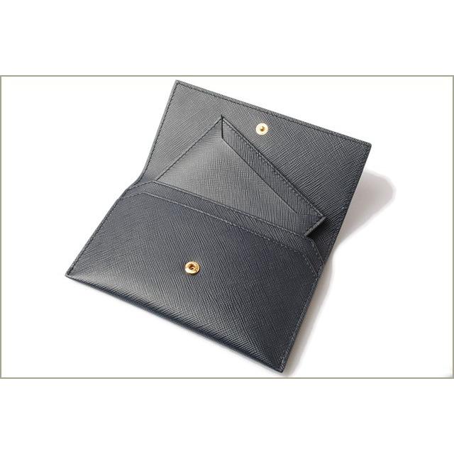 プラダ カードケース/折財布 PRADA 1MC004 SAFFIANO GRECHE/型押しレザー BALTICO/ROSSO ネイビー/レッド爆買の画像