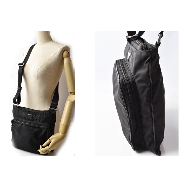 PRADA（プラダ） ショルダーバッグ PRADA TESSUTO/テスート NERO