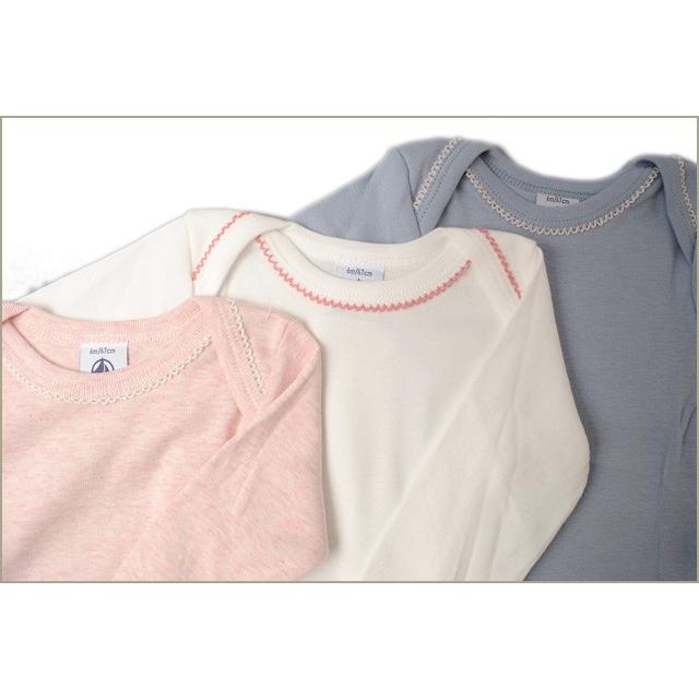 プチバトー アンダーウェア 長袖ボディ 3枚セット Petit Bateau ベビー女の子 出産祝い Pb 17 018 Import Shop P I T 通販 Yahoo ショッピング