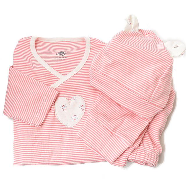 出産祝い プチバトー パジャマ上下 長袖 帽子 3点セット Petit Bateau ベビー 女の子 ハート コーラルピンク 出産祝い Pb 002 Import Shop P I T 通販 Yahoo ショッピング