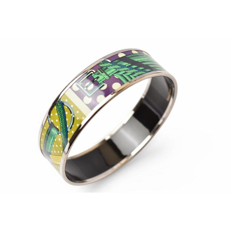 HERMES】エルメス エマイユGM ガダルキヴィール バングル☆A品☆質屋