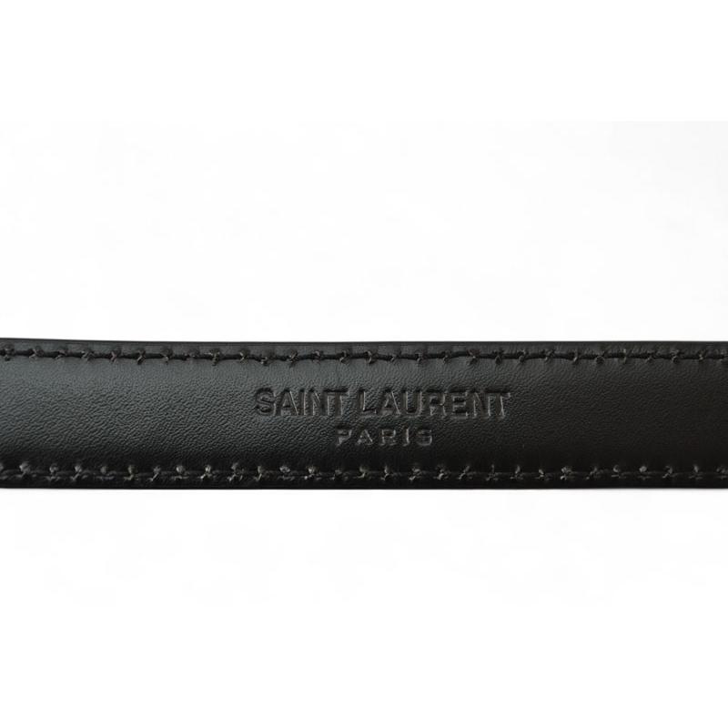 サンローラン ベルト レディース SAINT LAURENT クロコダイルエンボス