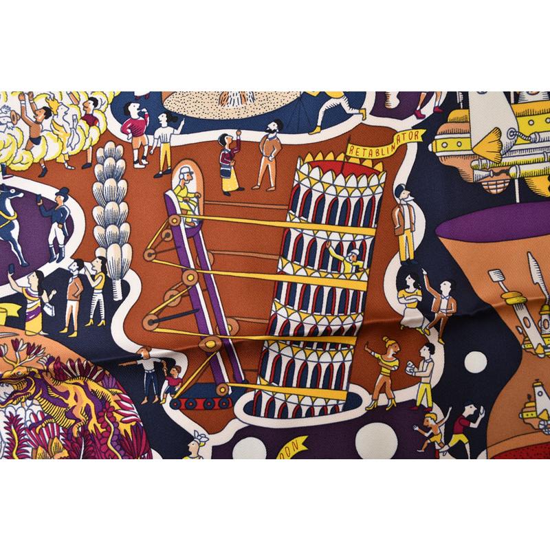 HERMES（エルメス） スカーフ カレ90 シルクツイル Exposition