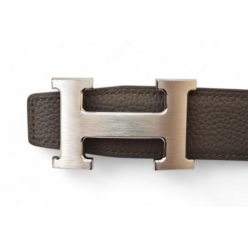 エルメス　レザーリバーシブルベルト　コンスタンス　黒/茶　中古　サイズ95 HERMES（エルメス） ベルト リバーシブル コンスタンス サイズ95 H