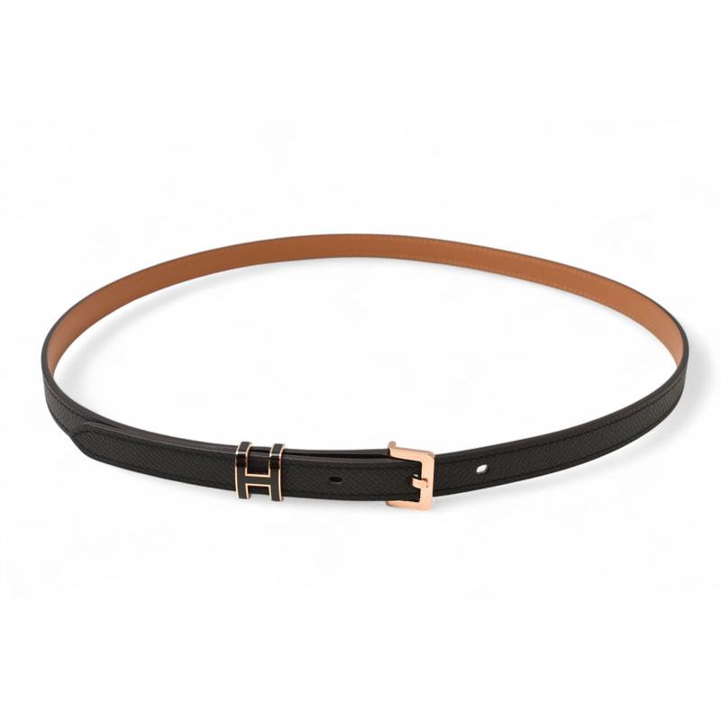 エルメス ベルト レディース HERMES ベルト/ポップ H15 サイズ85 ヴォーエプソン ブラック/ピンクゴールドプレーテッド 未使用【中古】 HERMES（エルメス） ベルト レディース ベルト/ポップ H15 サイズ85