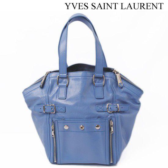 Yves Saint Laurent イヴ・サンローラン DOWNTOWN ダウンタウン トートバッグ ライトパープル 202649 AB80N 51 中古 送料無料｜brand-pit