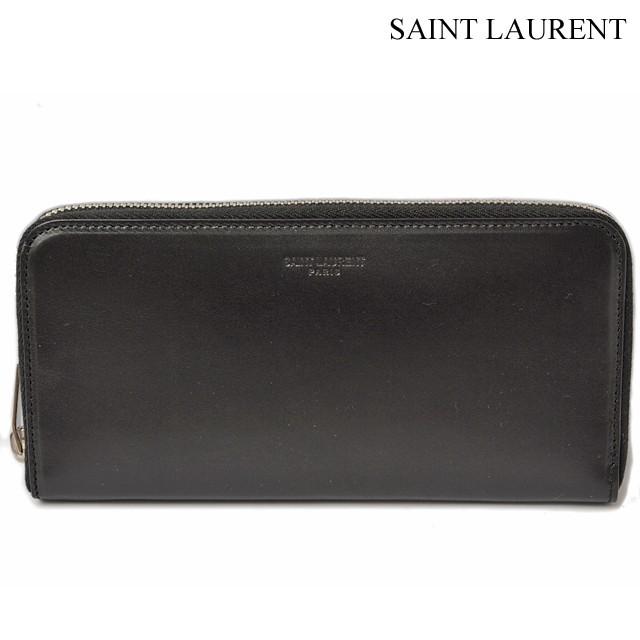 サンローランパリ　SAINT LAURENT　PARIS　長財布　メンズ ボックスクラシック ブラック　シルバー金具 315859 BM00J 1000　ラウンドファスナー式｜brand-pit