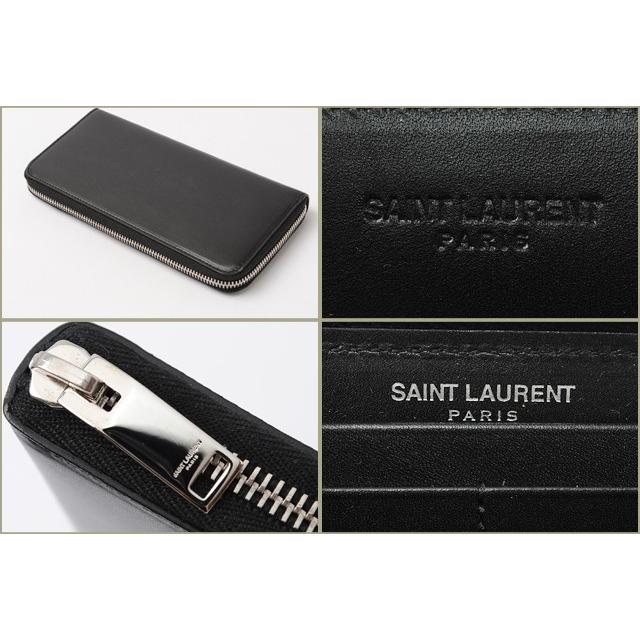 サンローランパリ　SAINT LAURENT　PARIS　長財布　メンズ ボックスクラシック ブラック　シルバー金具 315859 BM00J 1000　ラウンドファスナー式｜brand-pit｜02