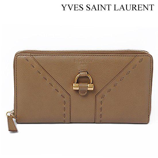 Yves Saint Laurent イヴ・サンローラン ラウンドファスナー式長財布 