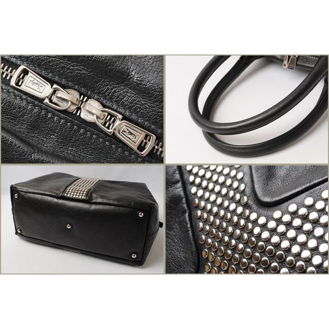 イヴサンローランリヴゴーシュイージーロックスタッズミニボストンバッグ