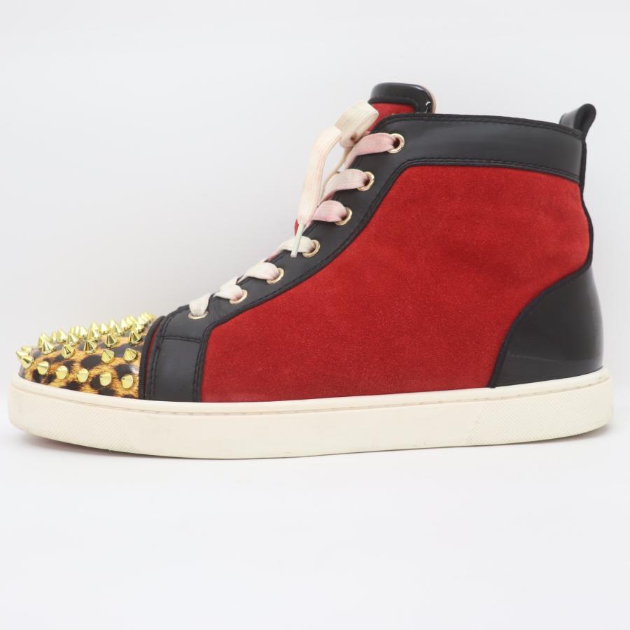 ITAPB9DJ7KBY 即決 本物 Christian Louboutin クリスチャンルブタン スタッズ ハイカットシューズ スニーカー メンズ サイズ 43｜brand-shopping-store｜02