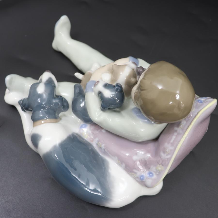 ITZF81TLG6LQ  即決 本物 LLADRO リヤドロ #1535 みんなおねんね  置物 フィギュリン 陶器  人形 男の子 犬 子犬 インテリア｜brand-shopping-store｜08