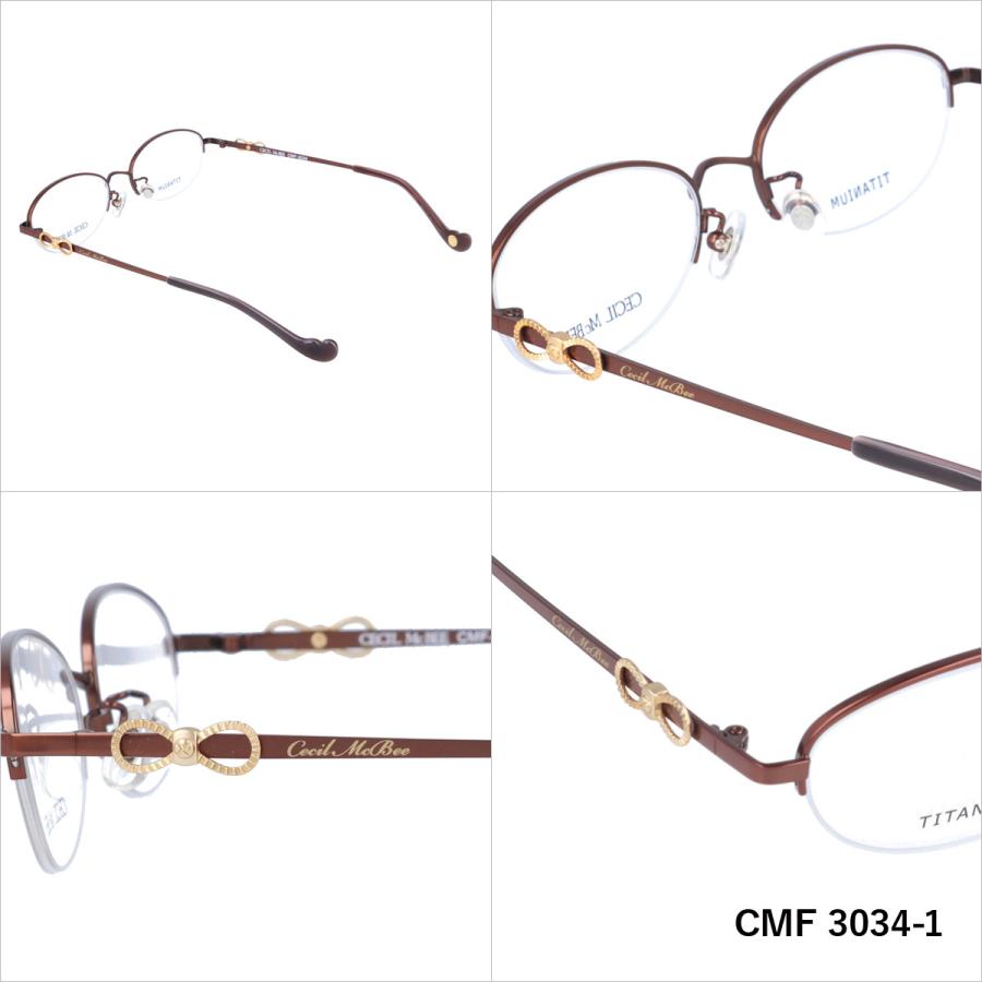 セシルマクビー メガネ フレーム ブランド 眼鏡 伊達 度付き 度入り CECIL McBEE CMF3034 全4カラー 50 プレゼント ギフト｜brand-sunglasshouse｜03