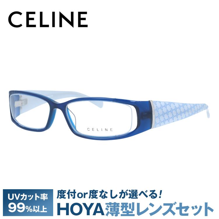 セリーヌ フレーム 伊達 度付き 度入り メガネ 眼鏡 CELINE VC1613M 52サイズ 0D99 レディース セル/ハーフリム/スクエア プレゼント ギフト｜brand-sunglasshouse