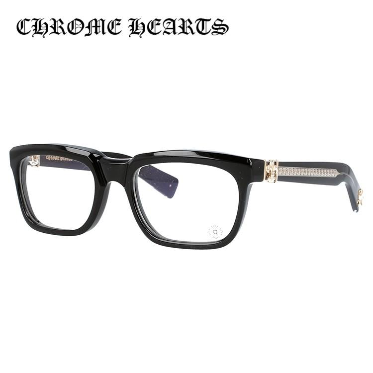 クロムハーツ メガネ フレーム Chrome Hearts メンズ レディース 度付き 度あり レギュラーフィット SEE YOU IN TEA BK-GP 53 プレゼント ギフト ラッピング無料