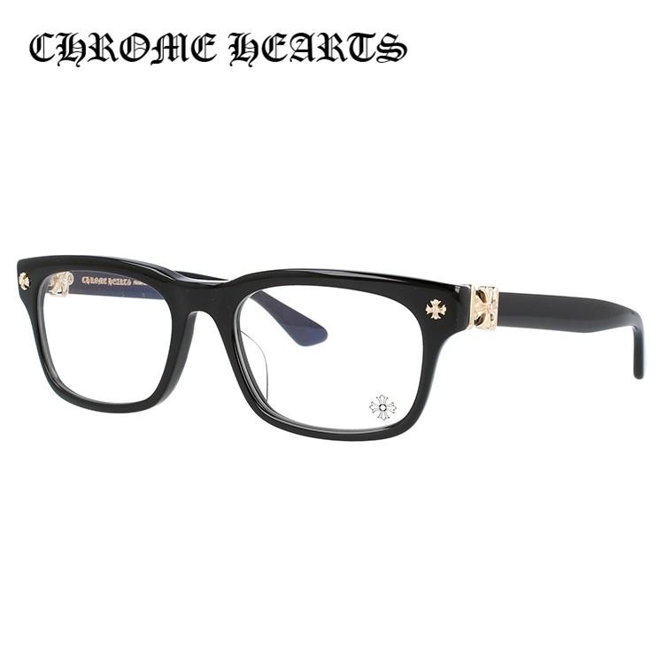 クロムハーツ メガネ フレーム Chrome Hearts メンズ レディース 度付き 度あり レギュラーフィット VAGILANTE BK-GP 54 プレゼント ギフト ラッピング無料